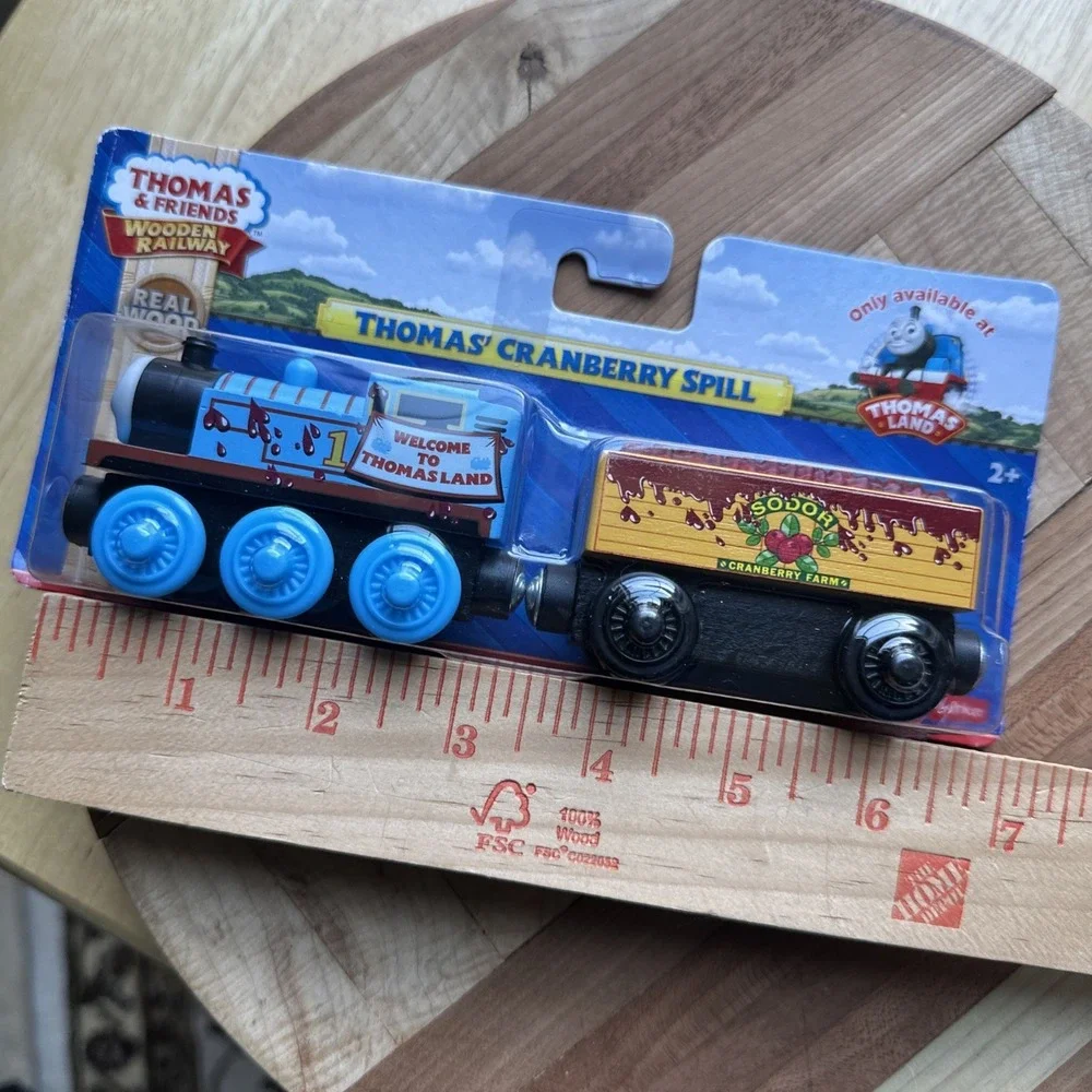 Thomas & Friends 2014 Wooden Railway Train Tank Engine Cranberry Spill DFH48 New